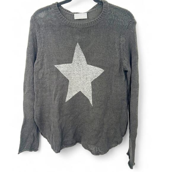 Wooden Ships Sweaters - wooden ships Anthropologie  L slouchy star Sweater Knit Pullover Crewneck Women